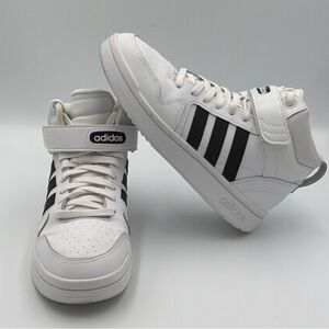 Adidas Women's White Essentials Postmove Mid Basketball Shoe Sneakers - Size 6.5